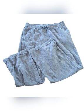 Women's Wide Leg Pants in Light Blue XL Wide Leg Coastal